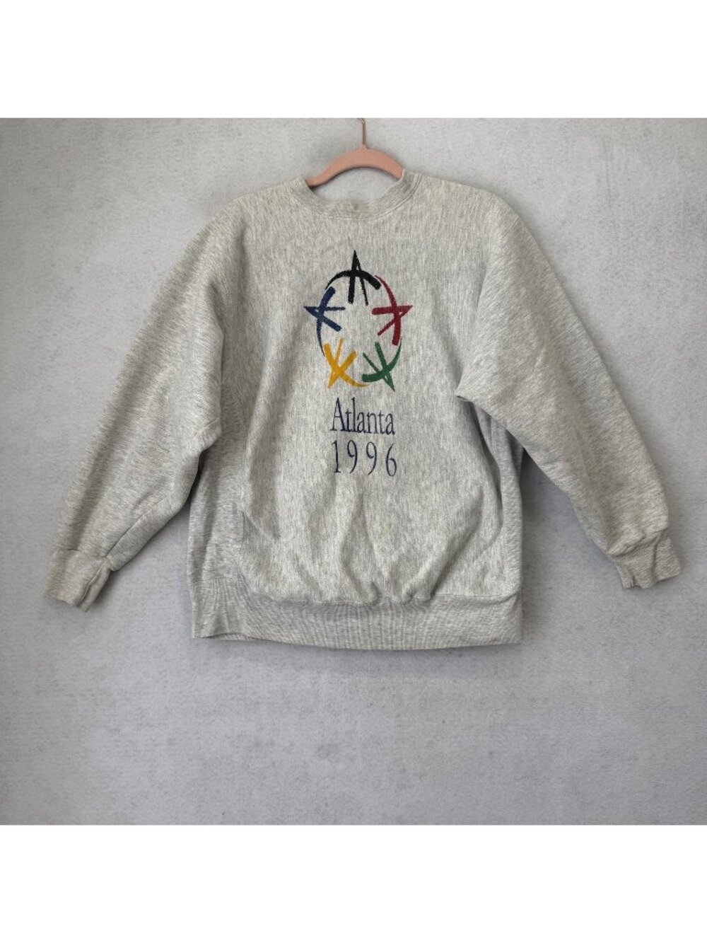 Vintage Atlanta 1996 Olympics Sweatshirt Mens Large Crewneck Rugged Sweats 90s